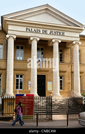 France, Correze, Brive la Gaillarde, courthouse Banque D'Images