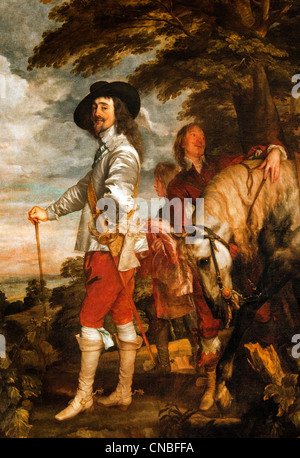 Charles I roi d'Angleterre de 1600 à 1649 le roi de la chasse 1635 Antoine van Dyck Antoon - 1599 - 1641 Belgique belge flamande Banque D'Images