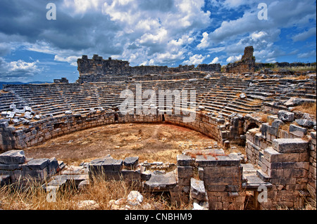 Amphithéâtre romain de Xanthos en Turquie Banque D'Images