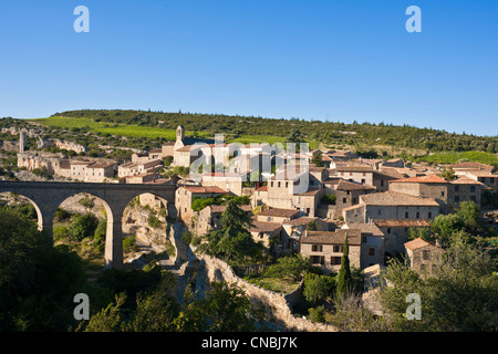 La France, l'Hérault, Le Pays Cathare, Minerve, étiqueté Les Plus Beaux Villages de France (Les Plus Beaux Villages de France), Banque D'Images