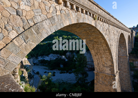 La France, l'Hérault, Le Pays Cathare, Minerve, étiqueté Les Plus Beaux Villages de France (Les Plus Beaux Villages de France), Banque D'Images