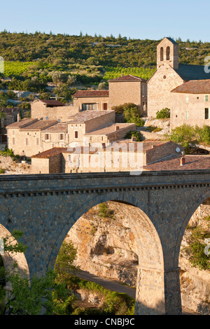 La France, l'Hérault, Le Pays Cathare, Minerve, étiqueté Les Plus Beaux Villages de France (Les Plus Beaux Villages de France), Banque D'Images