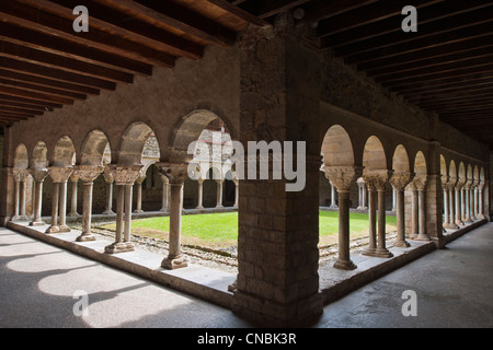 La France, l'Ariège, Saint Lizier, étiqueté Les Plus Beaux Villages de France (Les Plus Beaux Villages de France), s'arrêter sur la Banque D'Images