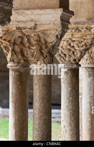 La France, l'Ariège, Saint Lizier, étiqueté Les Plus Beaux Villages de France (Les Plus Beaux Villages de France), s'arrêter sur la Banque D'Images