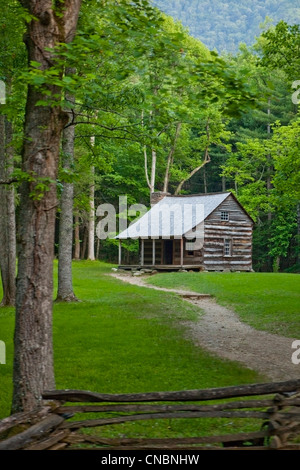 Les Protections Carter cabine dans les Great Smoky Mountain National Park Banque D'Images