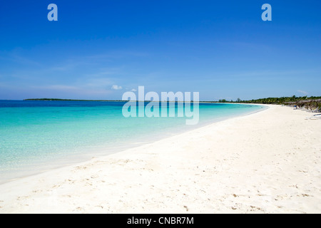 Plage des Caraïbes dans le Cayo Santa Maria, à l'archipel Jardines del Rey. Banque D'Images