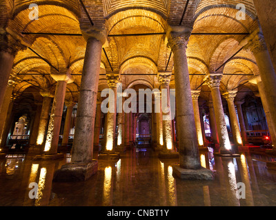 La Citerne basilique à Istanbul, Turquie Banque D'Images