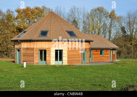 Maison en bois (pays de la Loire, France). Banque D'Images