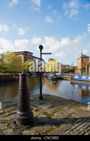 En Angleterre, Manchester, le Castlefield, bassin du Canal de Bridgewater Banque D'Images