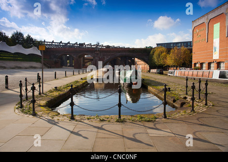 En Angleterre, Manchester, le Castlefield, bassin du Canal de Bridgewater Banque D'Images