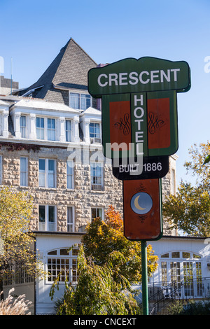 Célèbre Hôtel Crescent à Eureka Springs, Arkansas, le luxe ultime lorsqu'il a été construit en 1886, est connu pour les fantômes. Banque D'Images