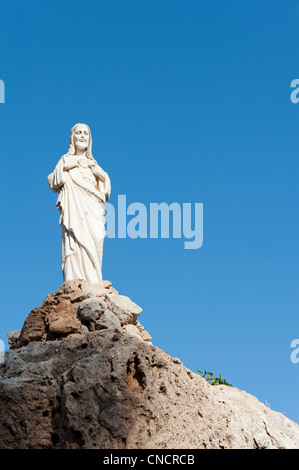 Statue du Christ Église de l'Immaculée Conception Mijas Costa del Sol Espagne Banque D'Images