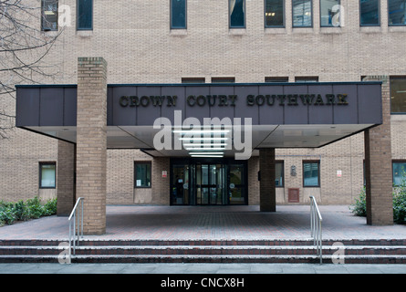 Southwark Crown Court Londres, porte d'entrée Banque D'Images