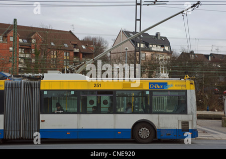 Bus électrique Solingen ALLEMAGNE Banque D'Images