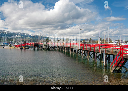 Le port de pêche de Deep Bay, sur l'île de Vancouver (Colombie-Britannique) Canada. 8146 SCO Banque D'Images