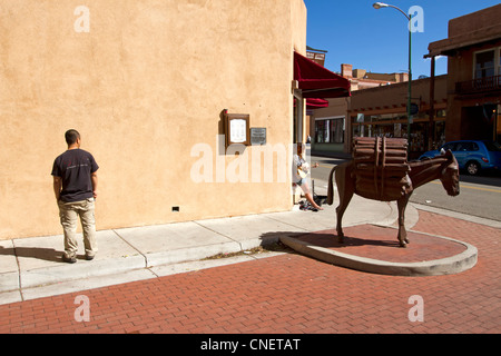 Burro Alley à Santa Fe, Nouveau Mexique. Banque D'Images