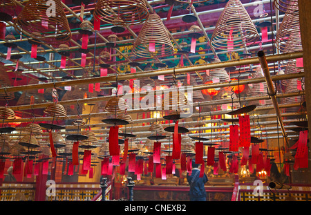 Temple Man Mo à Hong Kong Banque D'Images