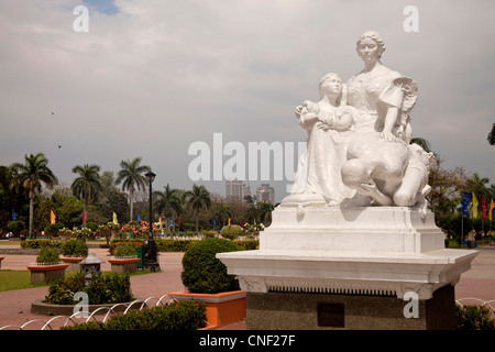 Des statues du Parc Rizal à Manille, Philippines, Asie Banque D'Images