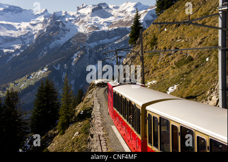 Schynige Paltte rtailroad, Alpes Bernoises, Suisse Banque D'Images