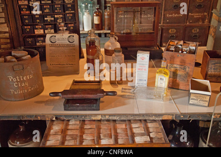 Stabler-Leadbeater Apothecary Museum dans la vieille ville d'Alexandria en Virginie Banque D'Images