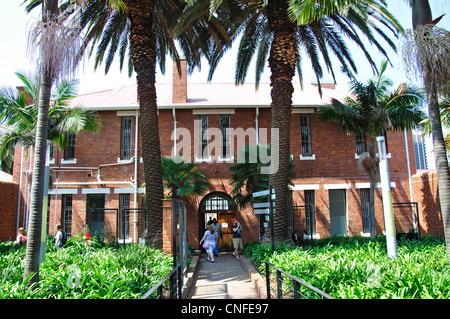 Cour intérieure de la prison de la femme, le vieux fort complexe carcéral, Constitution Hill, Hillbrow, Johannesburg, Gauteng, Afrique du Sud Banque D'Images