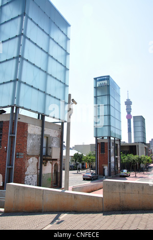 Le vieux fort complexe carcéral, Constitution Hill, Hillbrow, Johannesburg, la Province de Gauteng, Afrique du Sud Banque D'Images