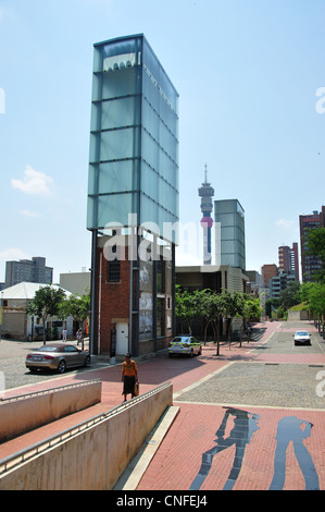 Le vieux fort complexe carcéral, Constitution Hill, Hillbrow, Johannesburg, la Province de Gauteng, Afrique du Sud Banque D'Images