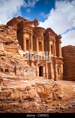 Le monastère (Al-Deir), Petra, Jordanie, Asie occidentale Banque D'Images