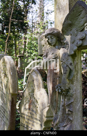 Abney Park Cemetery Stoke Newington Hackney London England UK Banque D'Images