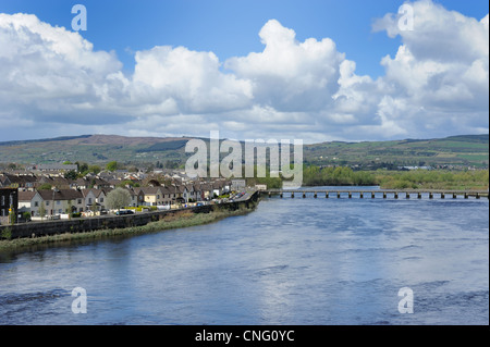 Pont sur la rivière Shannon, Limerick, Irlande Banque D'Images