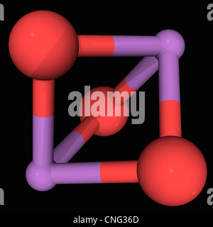 Molécule de trioxyde d'Arsenic Banque D'Images