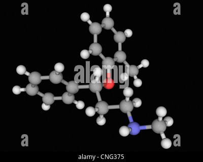 L'atomoxétine molécule pharmaceutique Banque D'Images