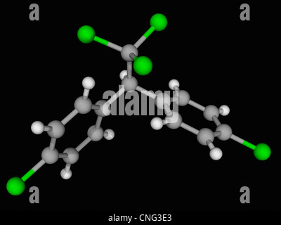 Molécule insecticide DDT Banque D'Images