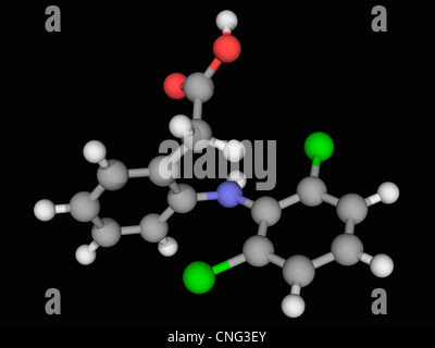 Diclofenac molécule pharmaceutique Banque D'Images