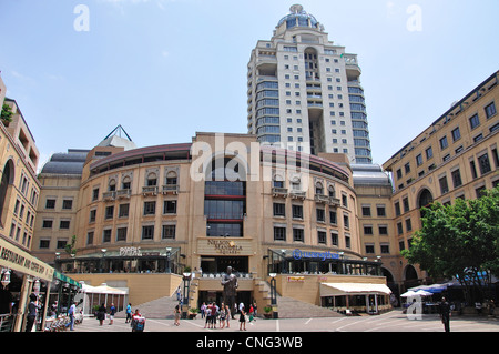 La place Nelson Mandela, Sandton, Johannesburg, Gauteng Province, République d'Afrique du Sud Banque D'Images