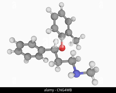 L'atomoxétine molécule pharmaceutique Banque D'Images