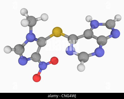 L'Azathioprine molécule pharmaceutique Banque D'Images