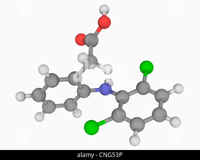Diclofenac molécule pharmaceutique Banque D'Images