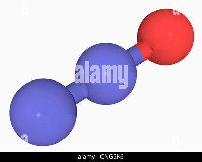 Molécule d'oxyde nitreux Banque D'Images