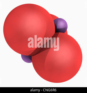 Molécule de trioxyde d'Arsenic Banque D'Images