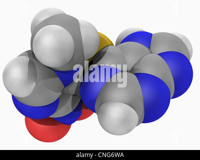 L'Azathioprine molécule pharmaceutique Banque D'Images