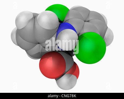 Diclofenac molécule pharmaceutique Banque D'Images