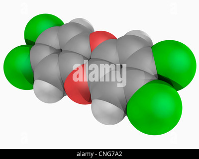(TCDD) molécule Banque D'Images
