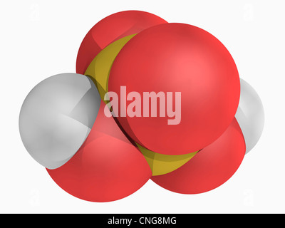 Molécule d'acide sulfurique Banque D'Images
