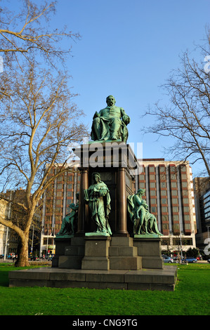 Ferenc Deák Statue, Roosevelt TER, Budapest, Hongrie Banque D'Images