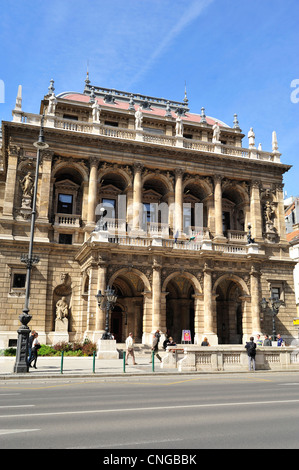 Opéra National de Hongrie, Budapest, Hongrie Banque D'Images