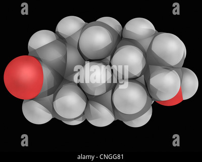 Molécule de l'hormone testostérone Banque D'Images