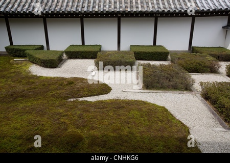 Les jardins zen à Tohfuku-ji temple Tōfuku-ji, dans, Higashiyama, près de Kyoto, au Japon. Conçu par Shigemori Mirei. Banque D'Images