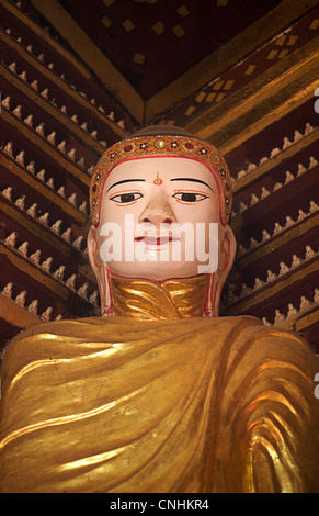 Détail de la décoration du temple, Thanboddhay Paya, Monywa, Birmanie. Le Myanmar. Thambuddhei Banque D'Images