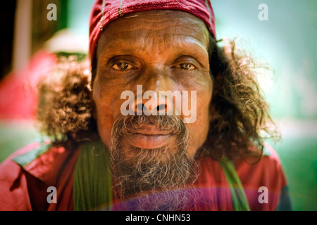 Saint soufi au cours de la fête annuelle du saint Kwaja Gharib Nawaz à Ajmer, Inde Banque D'Images